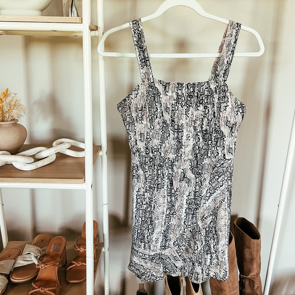 Gianni Bini Snakeskin Romper